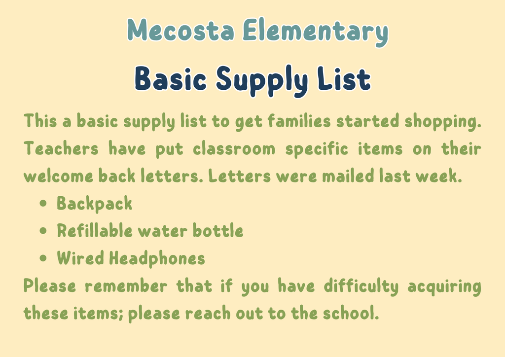 supplies