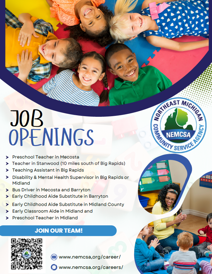 NEMCSA Job Openings flyer