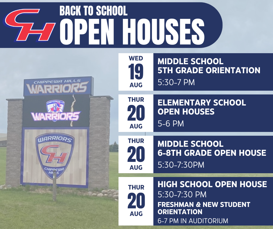 Back to School Open Houses
