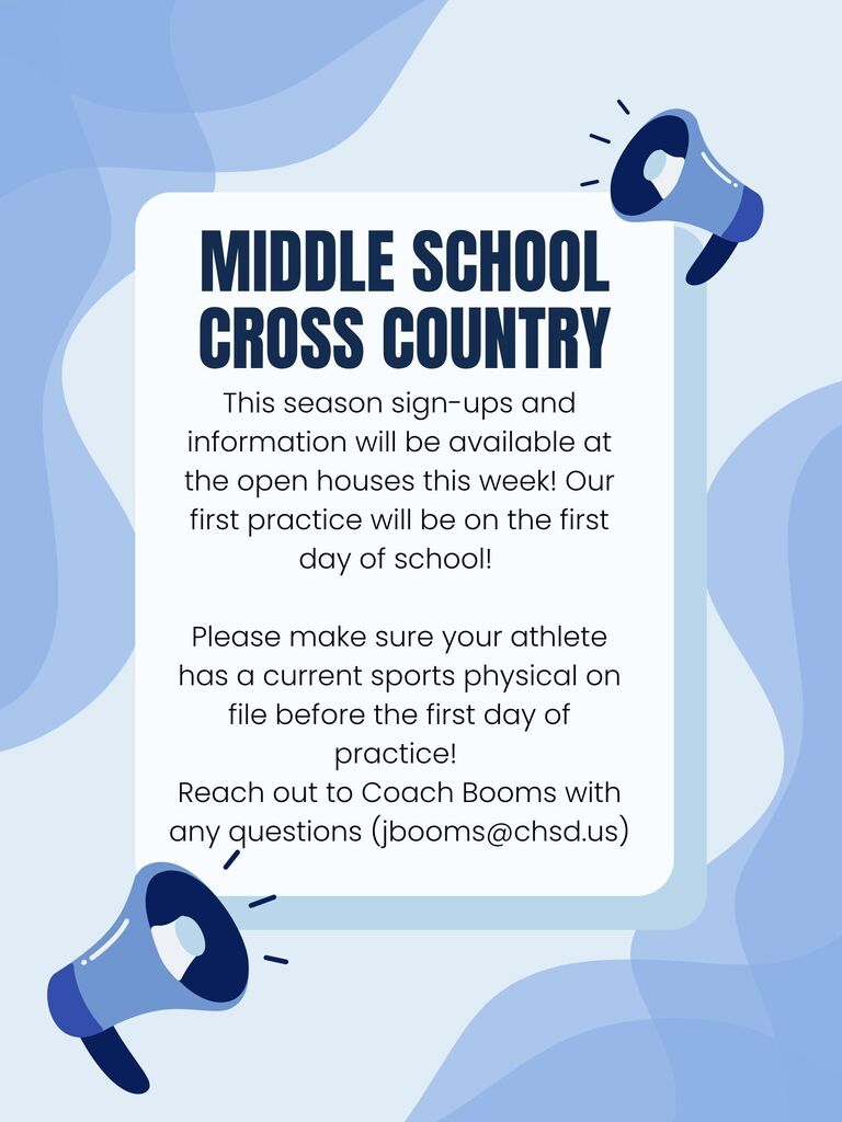 Middle School Cross Country info