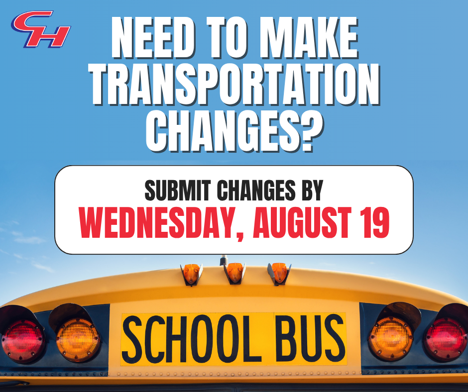 Transportation Changes due Today!