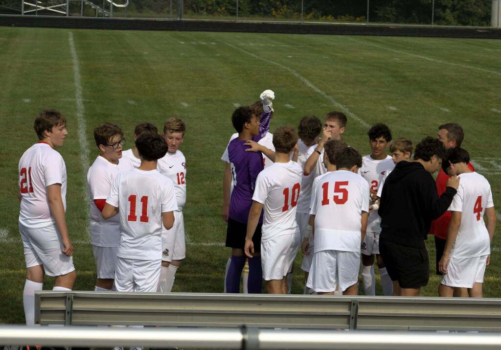 Boys soccer game