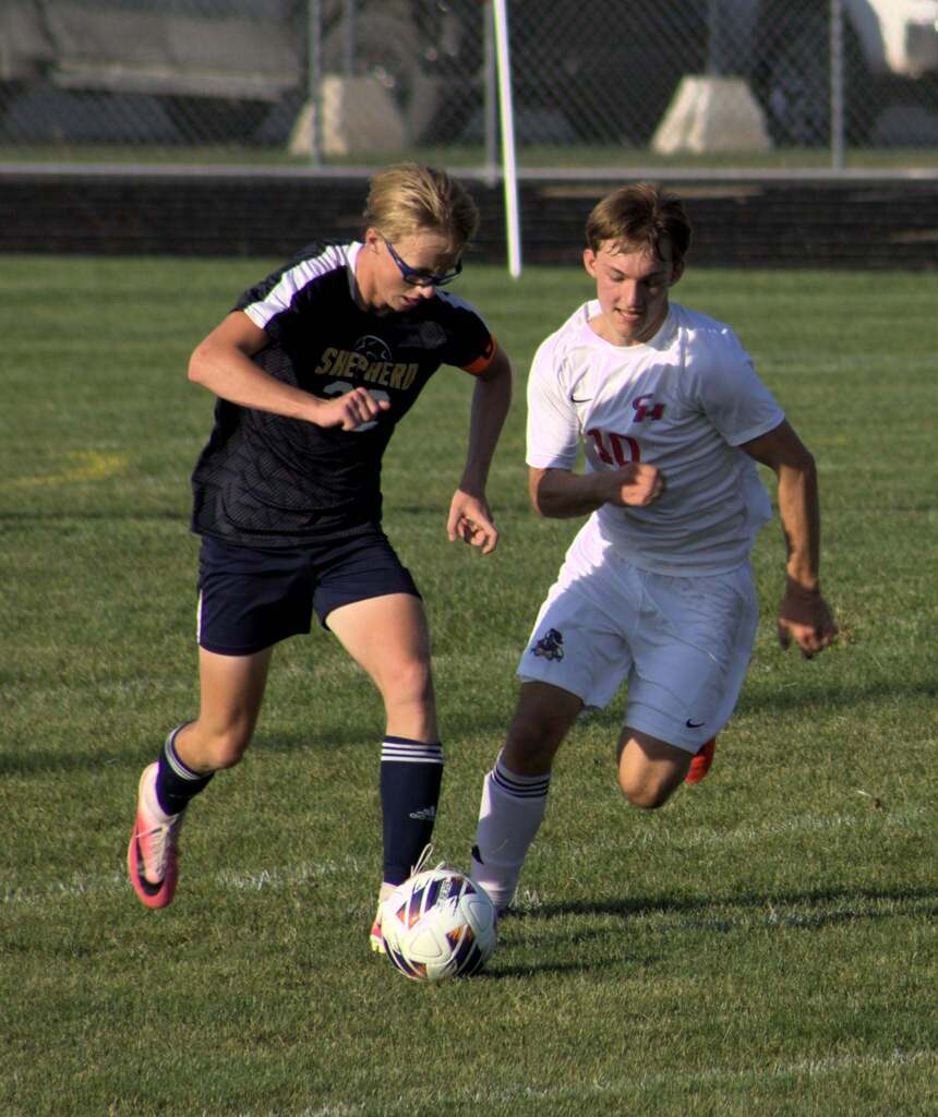 Boys soccer game