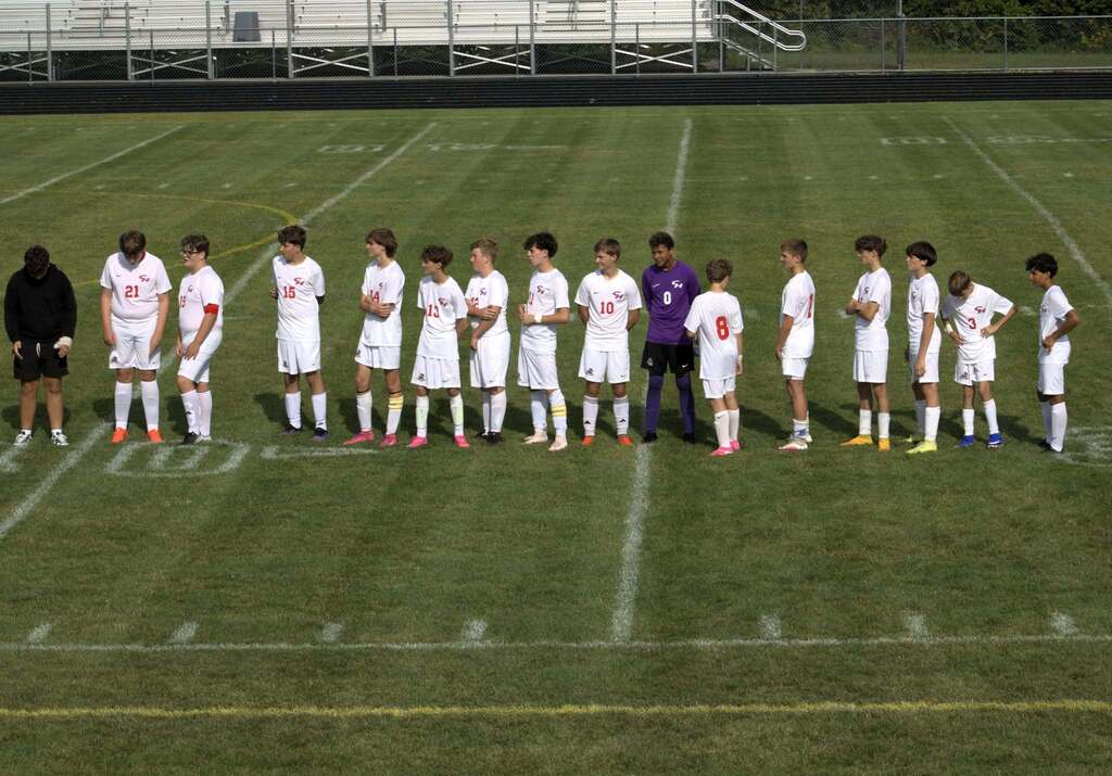 Boys soccer game