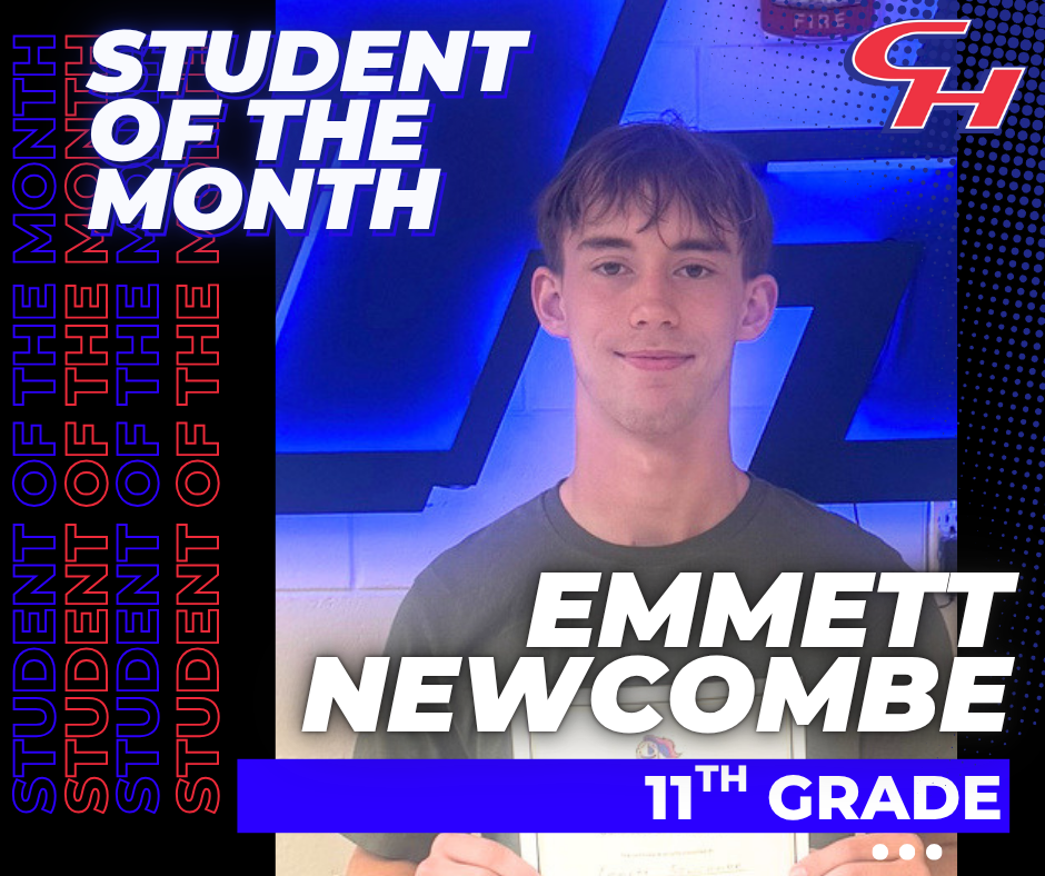 Student of the Month: Emmett Newcombe