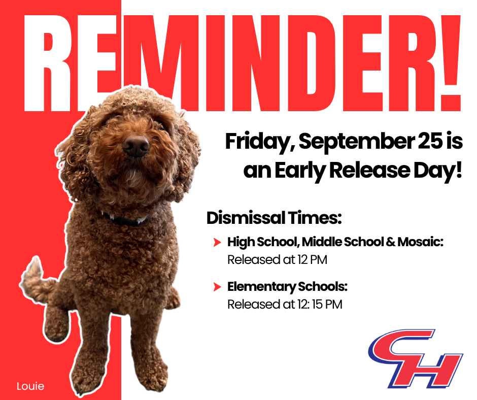 Early Release Reminder