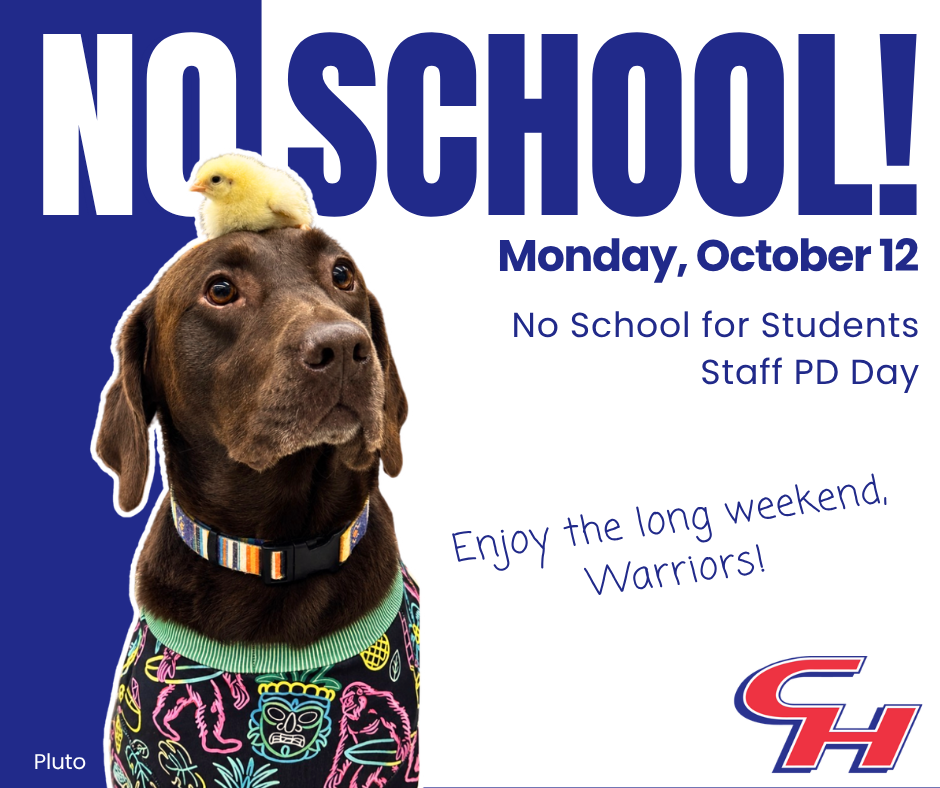 No School for Students, Monday October 12
