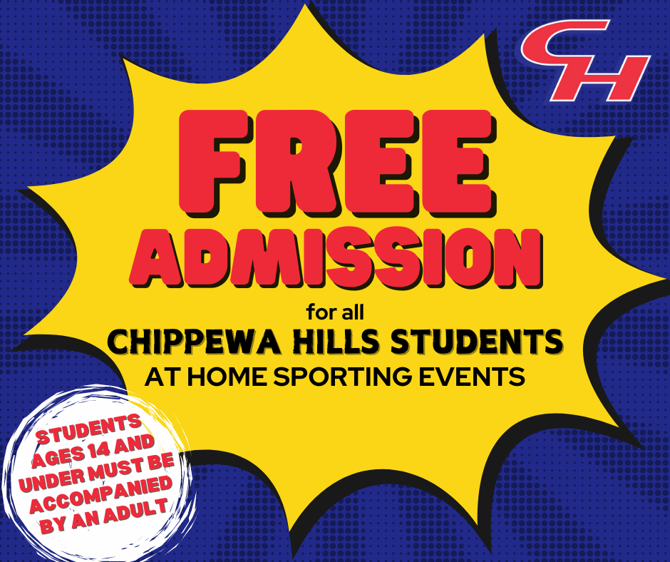 Free admission for Chippewa Hills students at home athletic events