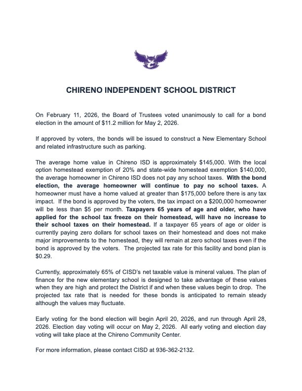 Chireno Bond Release