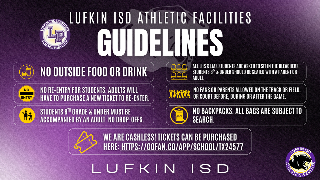 Lufkin ISD Athletic Center Guidelines