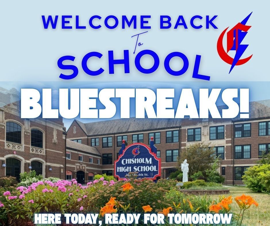Welcome back Bluestreaks! A great year starts with excellent attendance. Let’s make it count from Day 1! Here Today, Ready for Tomorrow! #StartStrong #EveryDayCounts