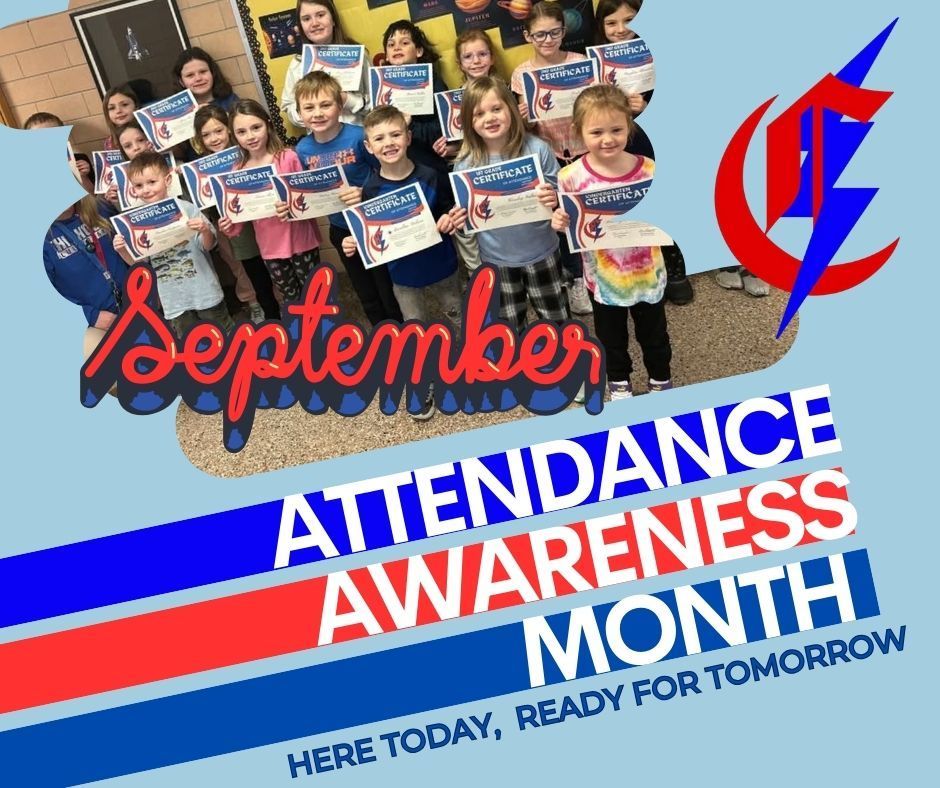 It’s National Attendance Awareness Month! Challenge: Who can go the whole month without missing a day? #AttendanceChallenge