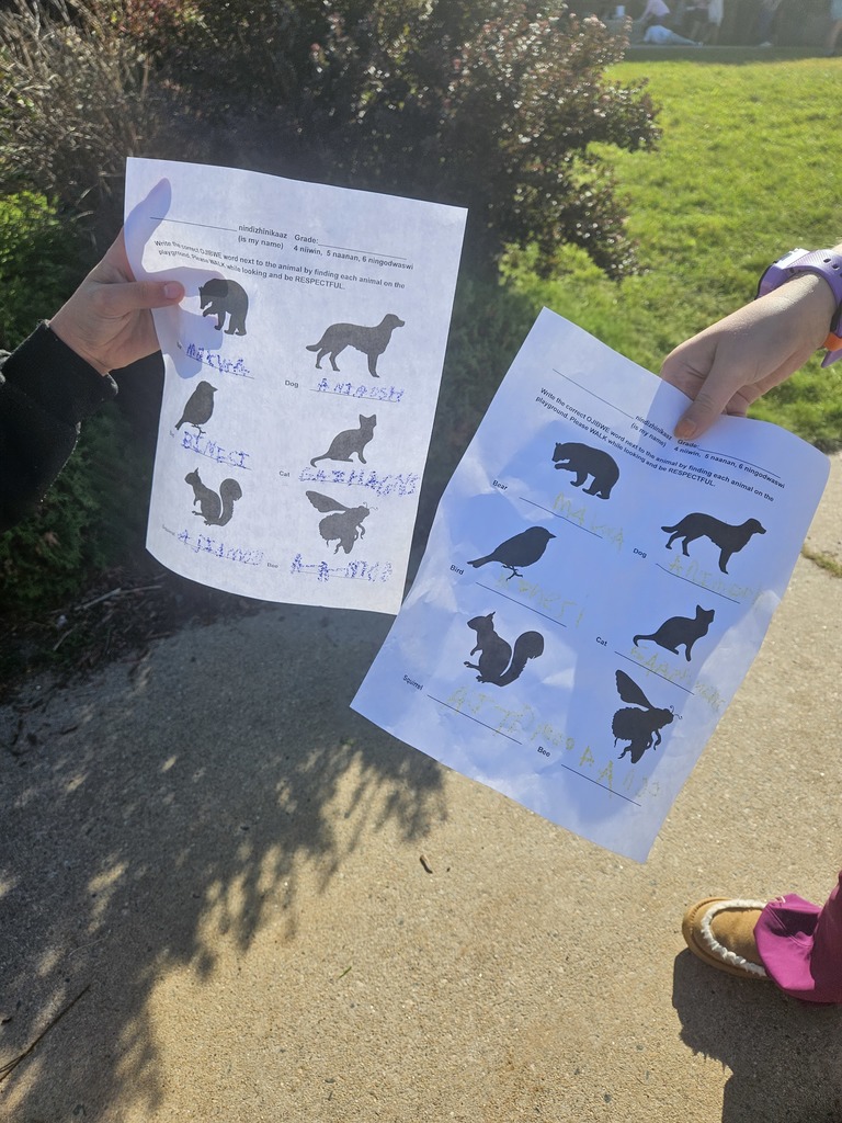 Two completed worksheets!