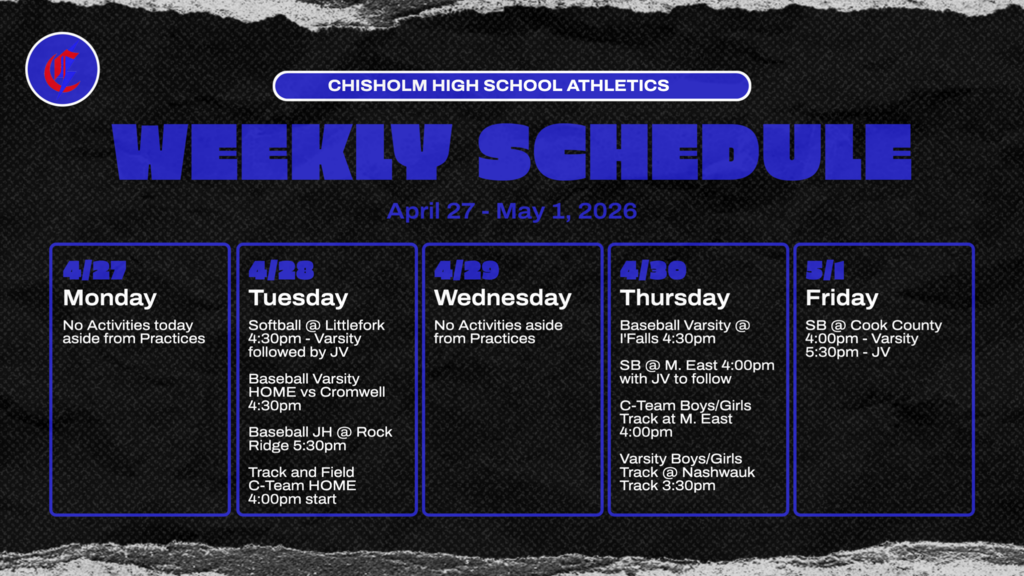 weekly schedule