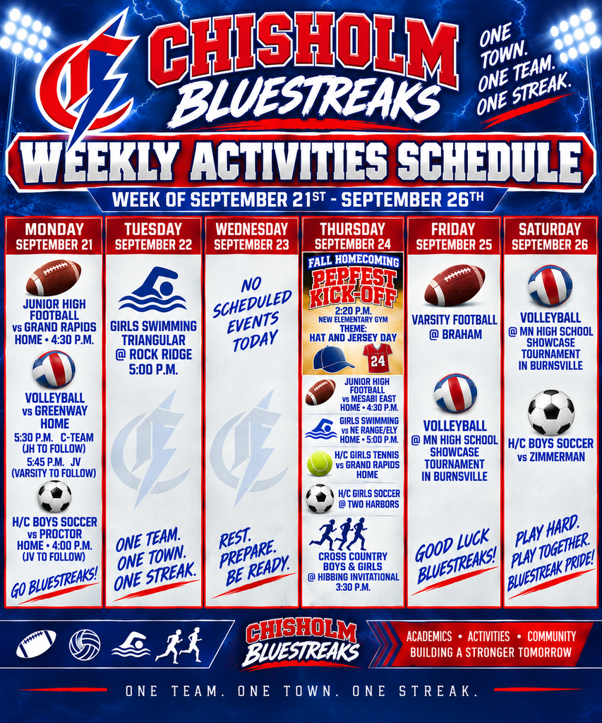 weekly schedule