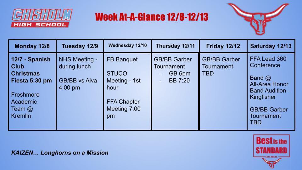 Week At-A-Glance