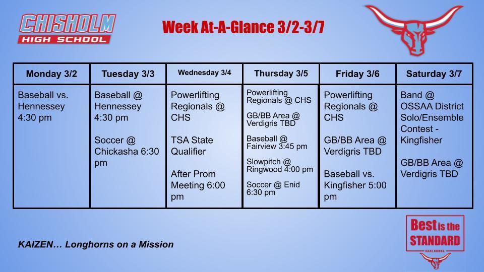 Week At-A-Glance