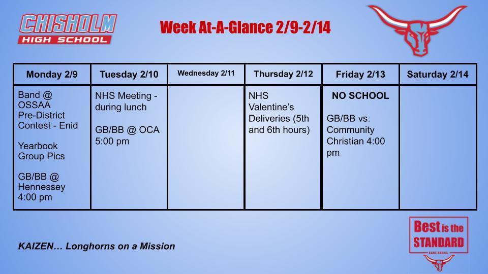 Week At-A-Glance