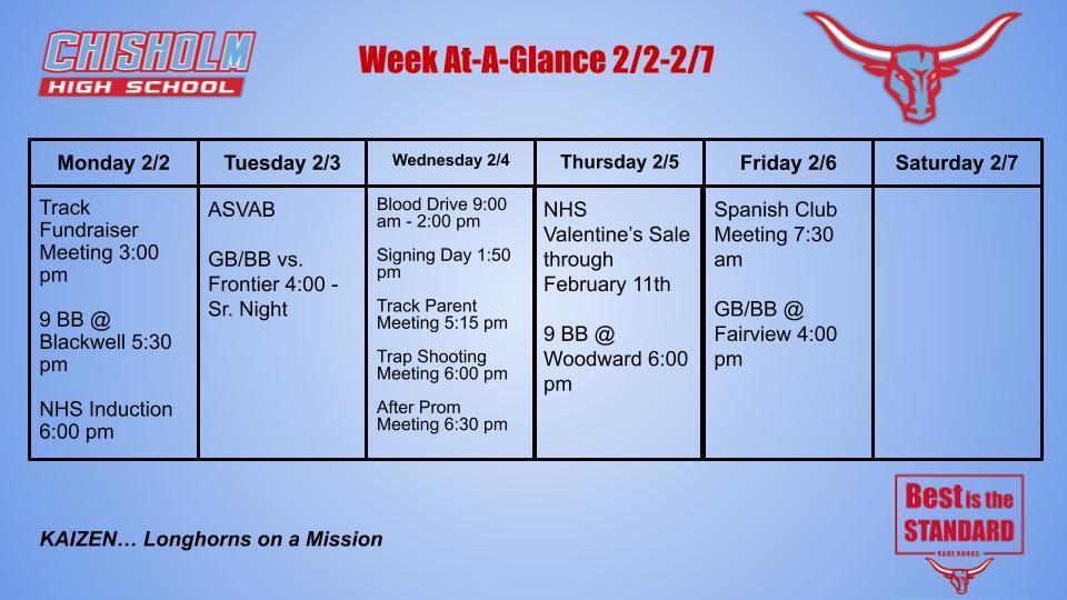 Week At-A-Glance