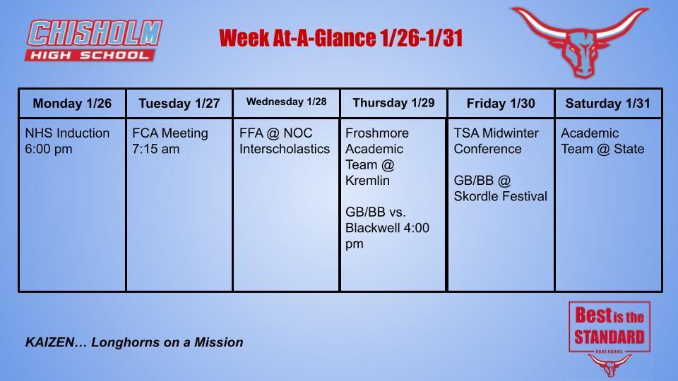 Week At-A-Glance