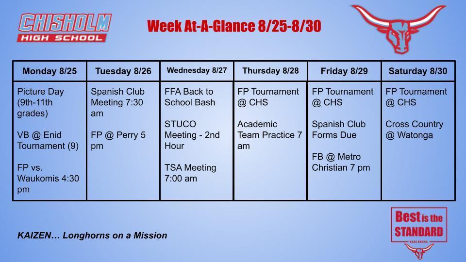 8/25/25 Week At-A-Glance