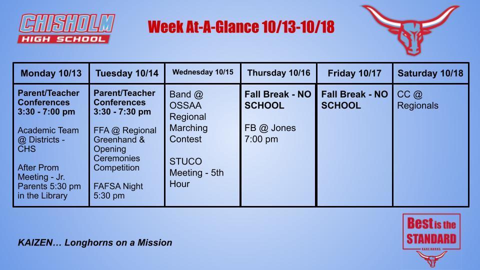 Week At-A-Glance