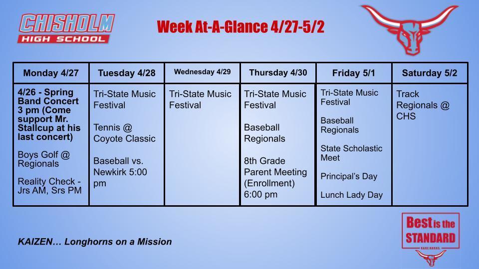 Week At-A-Glance