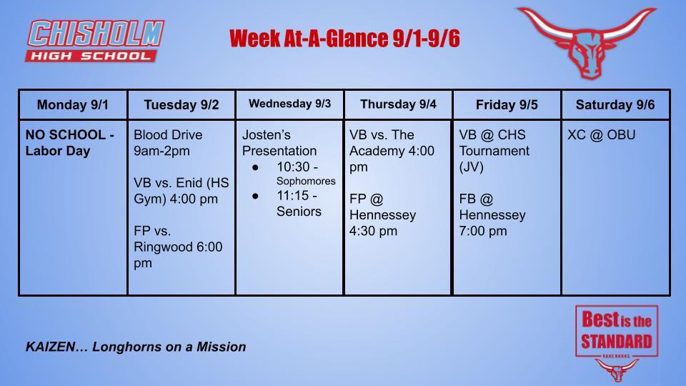 Week At-A-Glance
