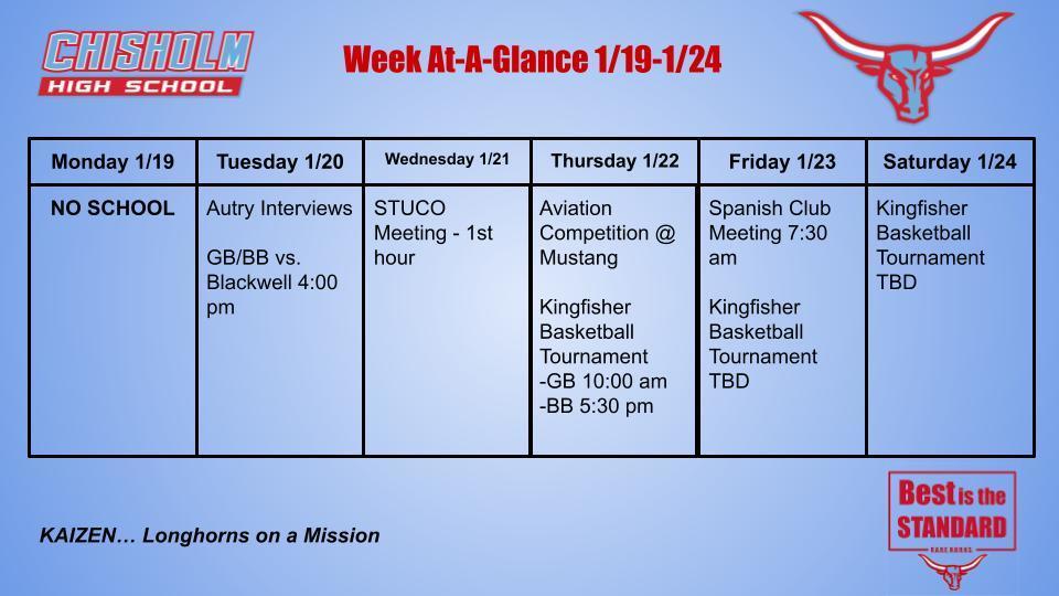 Week At-A-Glance