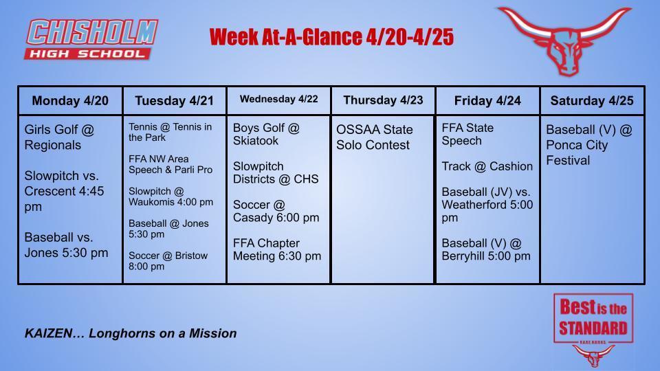 Week At-A-Glance