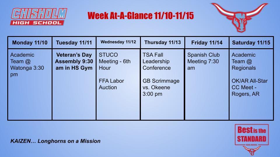 Week At-A-Glance