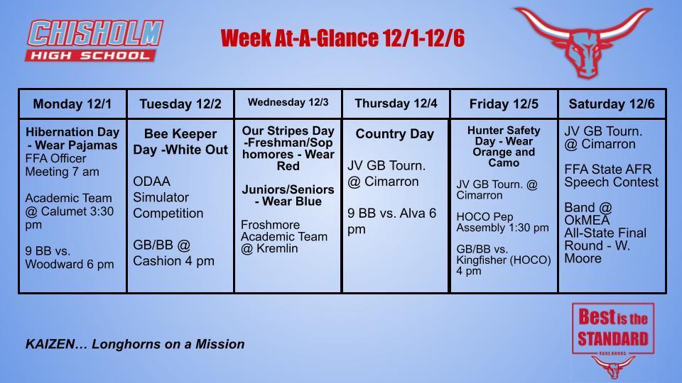 Week At-A-Glance