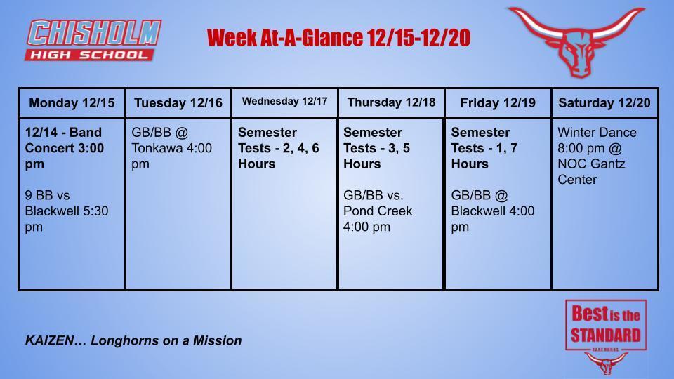Week At-A-Glance
