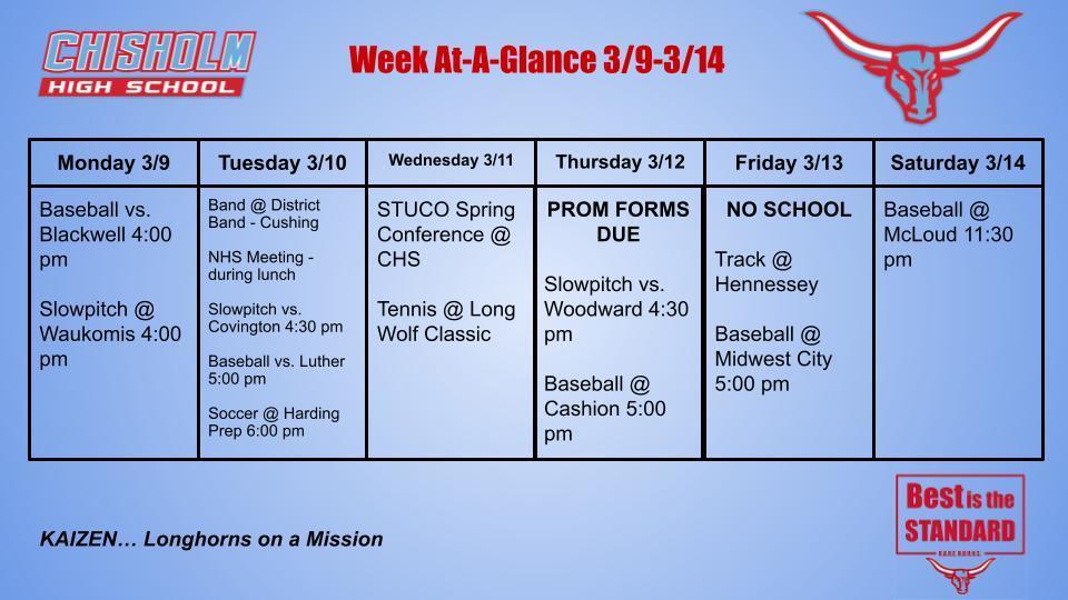 Week At-A-Glance