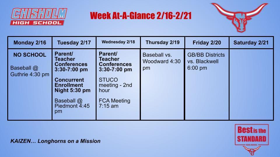 Week At-A-Glance