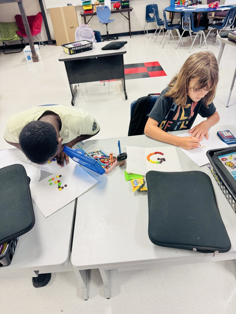 Students learning about ratios and proportions