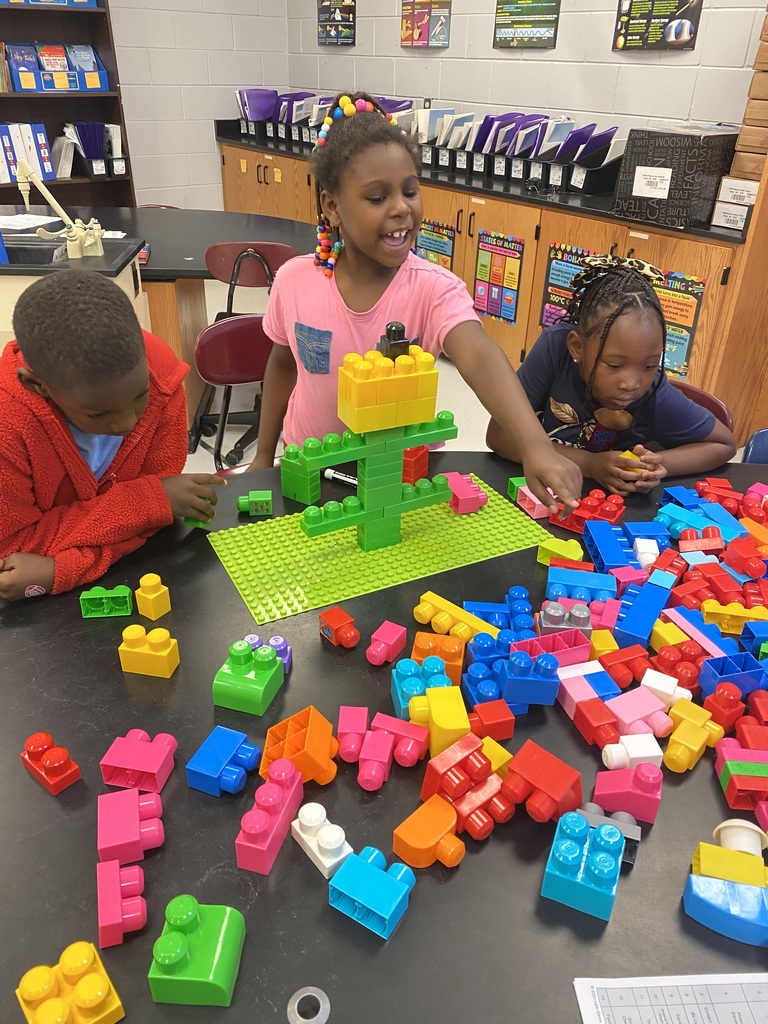 1st Grade students plant seeds and make LEGO model plants