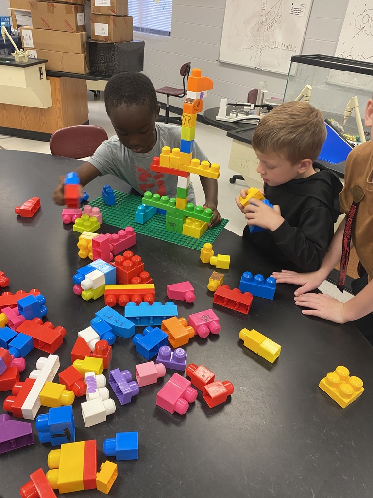 1st Grade students plant seeds and make LEGO model plants