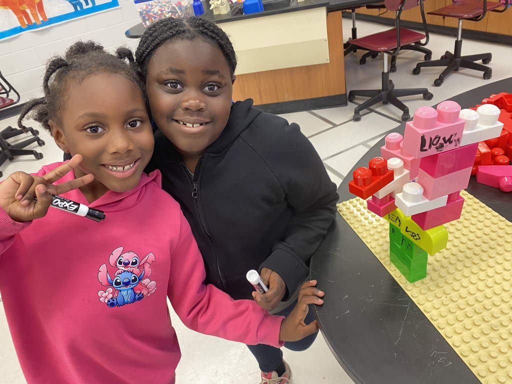 1st Grade students plant seeds and make LEGO model plants