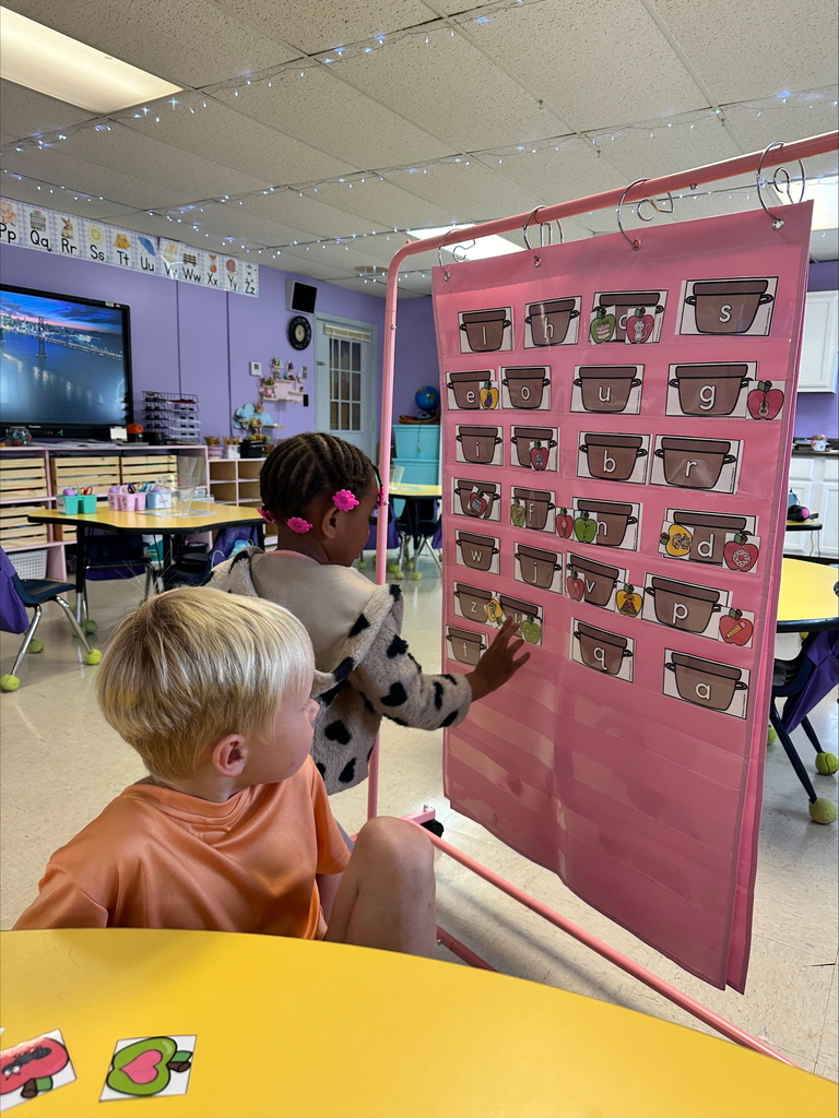 FCE Kindergarten is working on beginning sounds in the literacy center this week!