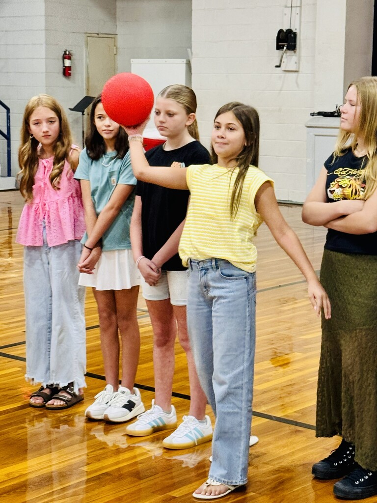 AES students getting more acquainted playing an icebreaker game!