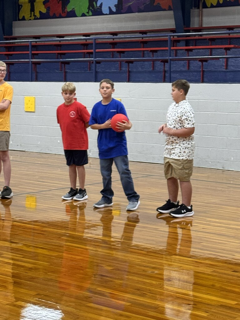 AES students getting more acquainted playing an icebreaker game!