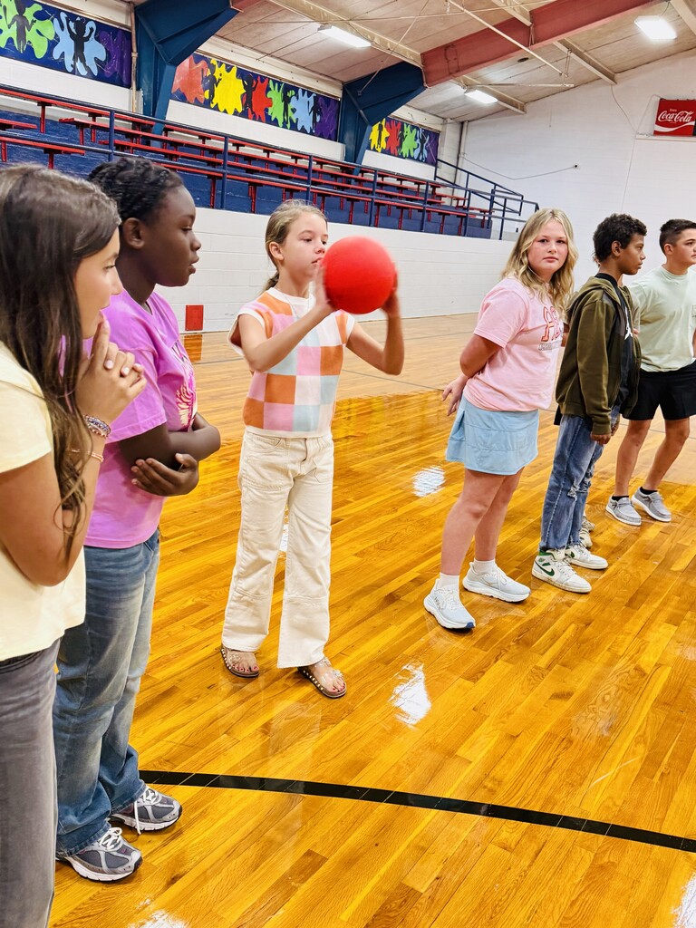 AES students getting more acquainted playing an icebreaker game!