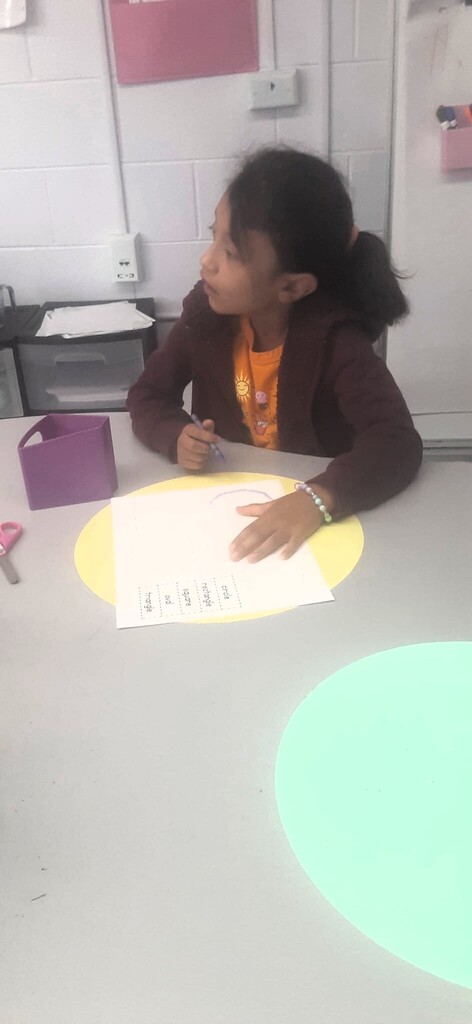 Working hard in Mrs. Carmen and Mrs. Christle's room at AES!