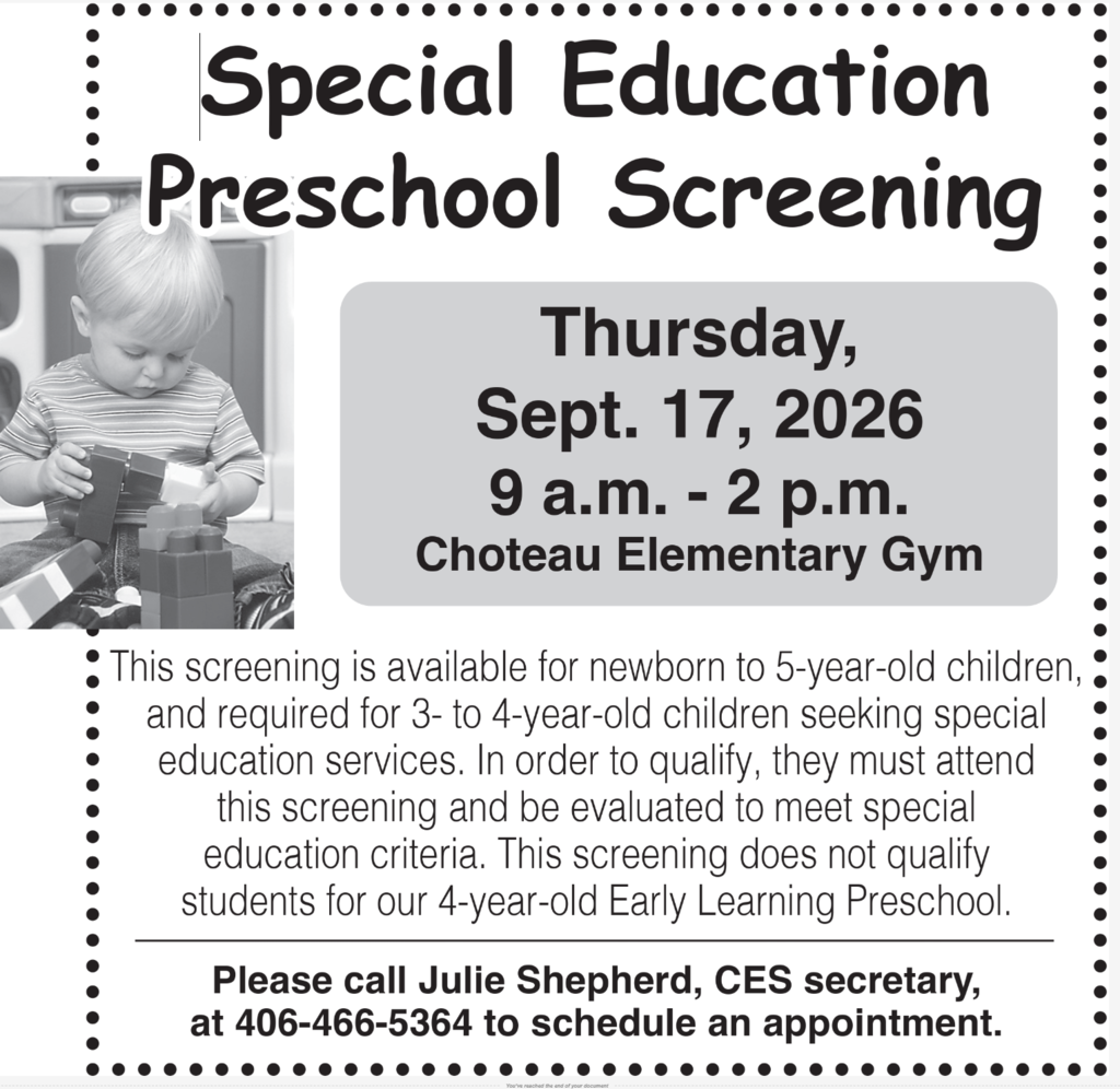 Preschool Screening 2026