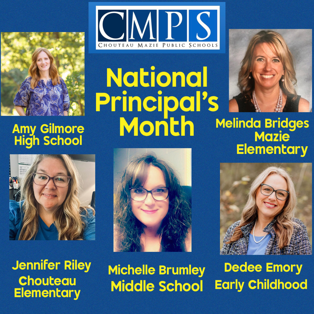 Collage of Chouteau's school principals