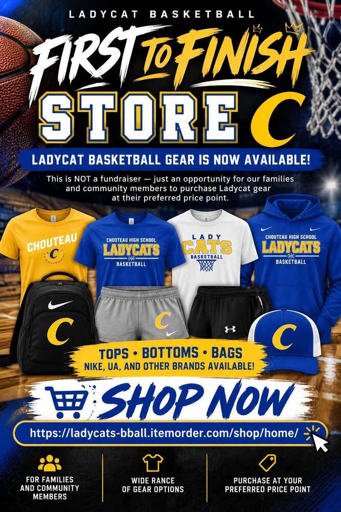 Ladycats Basketball gear is now available at https://ladycats-bball.itemorder.com/shop/home (this is not a fundraiser).