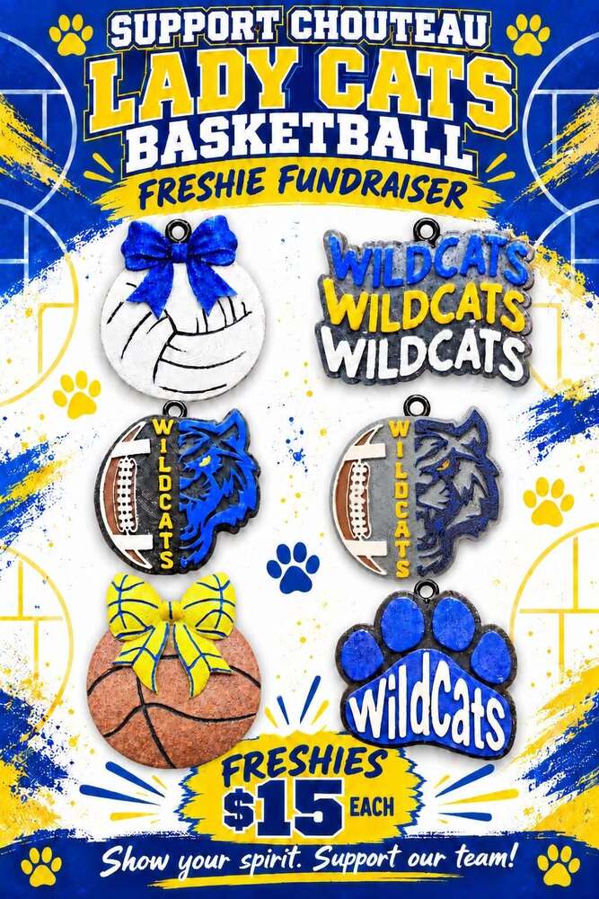 Support Chouteau Ladycats Basketball with $15 car fresheners.