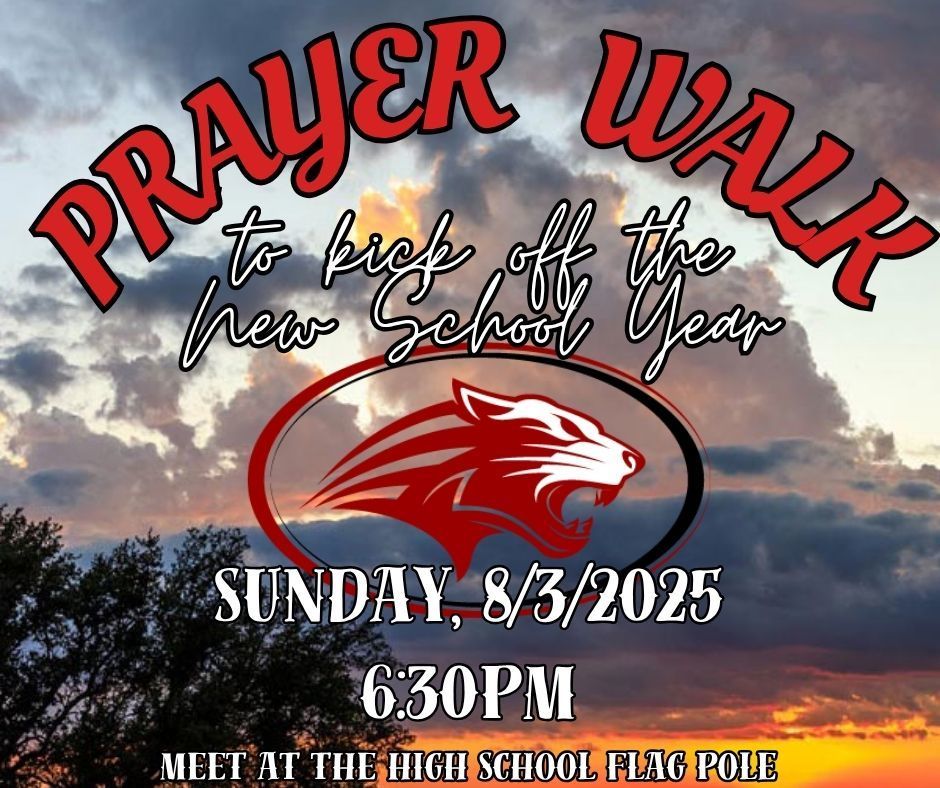 Join us for a prayer walk to kick off the new school year!