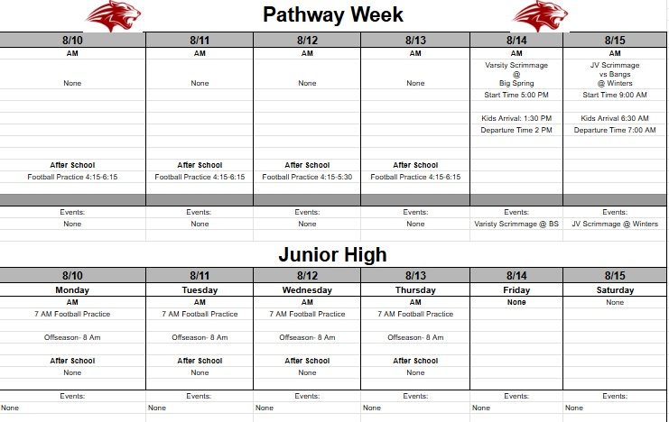 schedule